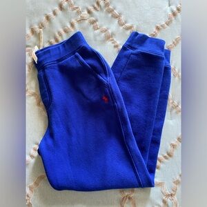 Polo Ralph Lauren Big Boys Sweatpants Joggers Pony Logo Size M (10-12) Blue